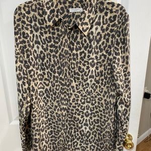 Equipment Blouse Cheetah size: medium 100%silk